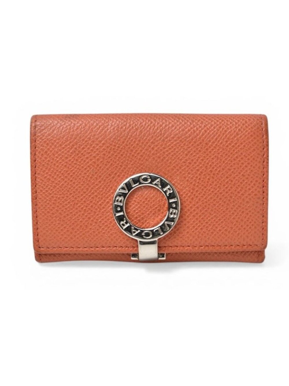 Bvlgari Coin Case Card Orange